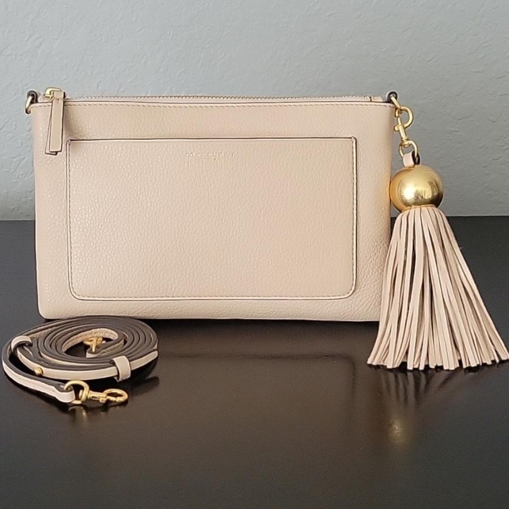 Tory Burch Tassel Leather Convertible Crossbody Clutch